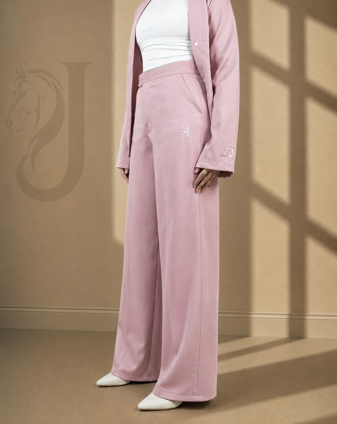 Wide-Leg Pants – Pink